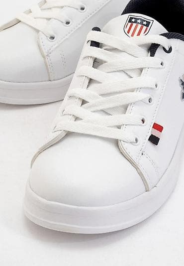 Krasofkalar və idman ayaqqabıları: Ağ rəngli kişi/kadın gündəlik idman ayaqqabısı - Korpus: hamar ağ üst — 3