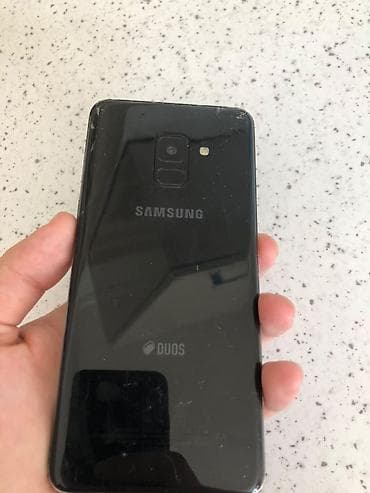 Samsung Galaxy A8 2018, 64 GB, rəng - Qara, İki sim kartlı — 2