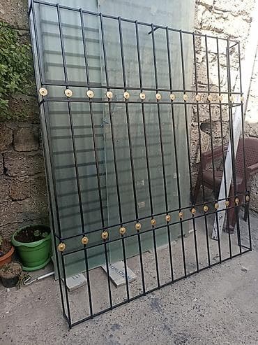 Dəmir pəncərə/balkon barmaqlığı - Material: qalın divarlı, qaynaqla — 2