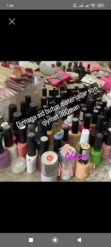 hamam seti: Dırnaq üçün tam peşəkar materiallar və avadanlıq seti. Tərkib — 1