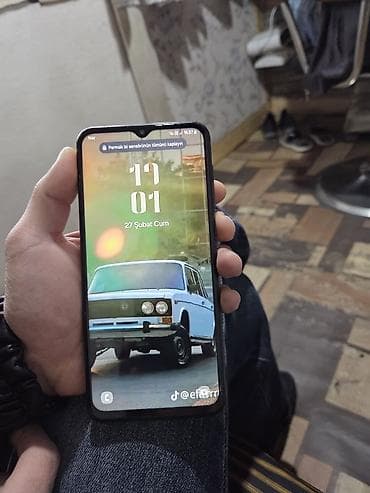 телефон fly evo tech 4: Samsung Galaxy A22, цвет - Черный, Отпечаток пальца — 2