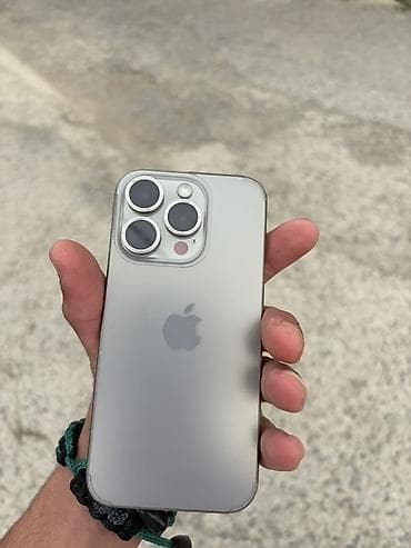 kamerasiz telefon: IPhone 15 Pro, 128 GB, Gümüşü, Simsiz şarj — 10