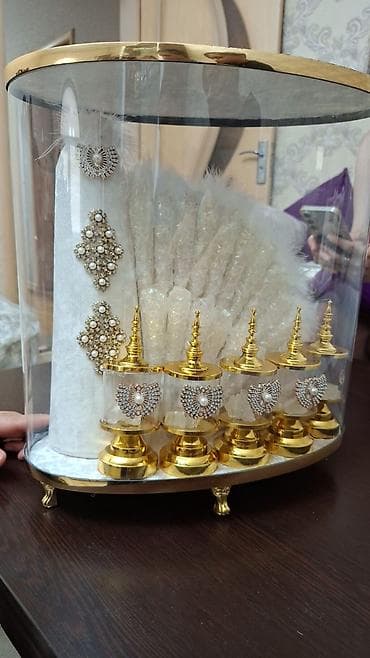 patchi шоколад цены: Zərif nikah/xınayaxdı üçün bəzəkli şirniyyat–kolonya dəsti - Oval — 2