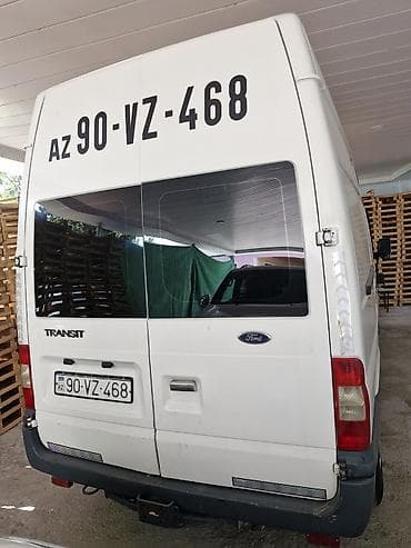 ford transit 2007: 3.30üksək tavanlı ağ kuzov, ikiqat arxa qapılar, sağ tərəfdə sürüşkən — 3