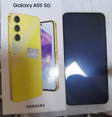iphone 7 2013: Samsung Galaxy A55, 256 GB, rəng - Sarı, Barmaq izi — 3