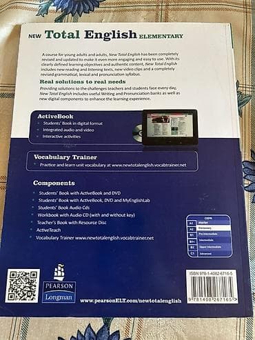 cd disk: Məhsul: New Total English – Elementary (A1–A2) Nəşriyyat: Pearson — 2