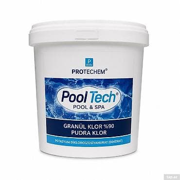 Hovuz üçün 90% Toz Xlor Qranul Pooltech 5 kq / 50 kq 90% Toz Xlor — 1