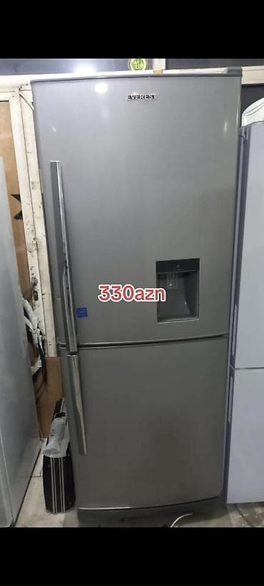 2 qapılı Soyuducu Satılır, rəng - Boz, Dispenserli