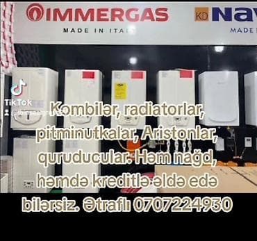 Kombi və radiatorlar. Həm nağd, həmdə kreditlə əldə edə bilərsiz — 1