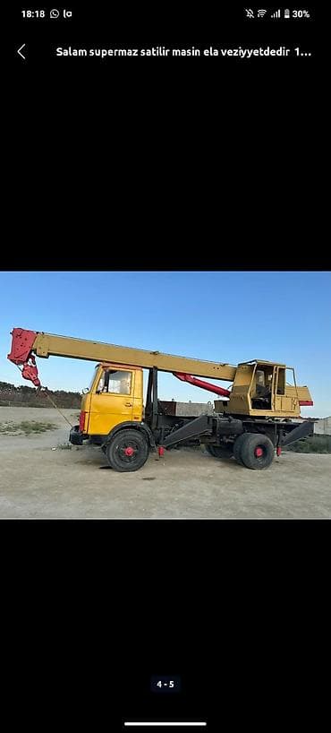 Motonəqliyyat: Kran-maşın (avtokran) - Şassi: yük avtomobili üzərində xüsusi kran — 2