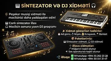 🎹 SİNTEZATOR VƏ DJ XİDMƏTİ 🎧 Toy, nişan, xınayaxdı, ad günü və digər — 1