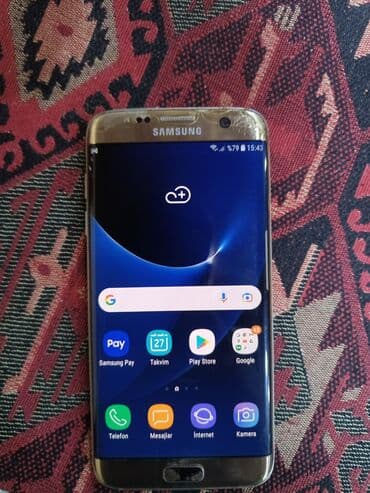 samsung galaxy s3 ekran: Samsung Galaxy S7 Edge, 32 GB, rəng - Qızılı, Barmaq izi — 3