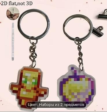 minecraft download: Minecraft mövzulu açarlıq dəsti - Dəst: 2 ədəd açarlıq - Dizayn — 1