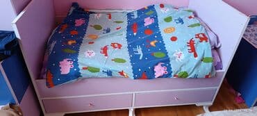 двуспальная кровать с подъемным механизмом: Для девочки и мальчика, Кровать, С матрасом, С выдвижными ящиками — 4