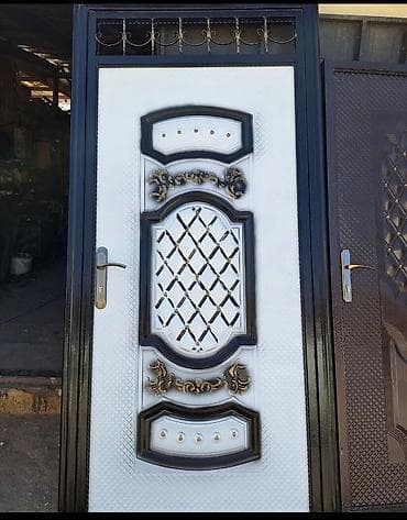 qapi dekoru: Metal qapılar – dekorativ naxışlı, təhlükəsiz və davamlı - Material — 2
