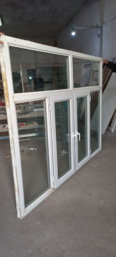 işlenmiş plastik pencereler: Plastik Pəncərə Əni 227x174. İşlenmiş pəncərə. Şüşəsi Təzədir. Təzə — 1