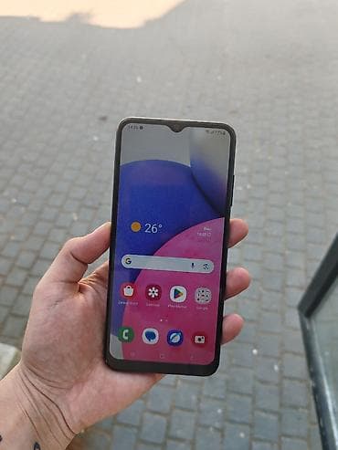 samsung s19: Samsung Galaxy A03s, 32 GB, rəng - Göy, Barmaq izi, İki sim kartlı — 1