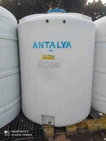 Bak, Plastik, 5000 l l, Yeni, Pulsuz çatdırılma