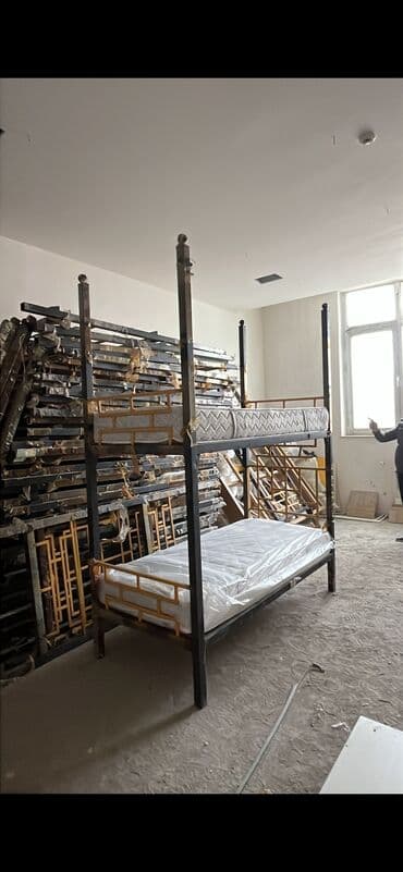 uşaq kravat: Для девочки и мальчика, Б/у, Кровать, Без матраса, С выдвижными ящиками, МДФ — 2