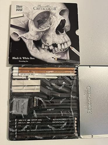 Cretacolor Black & White Box – rəsm dəsti Profesional qrafika və lalafo.az -da Cretacolor Black & White Box – rəsm dəsti Profesional qrafika və