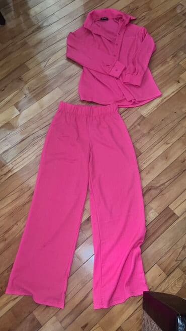 детские велюровые костюмы: Dərin fuşya rəngli, qadınlar üçün iki hissəli dəst. Bu dəst uzunqol — 3