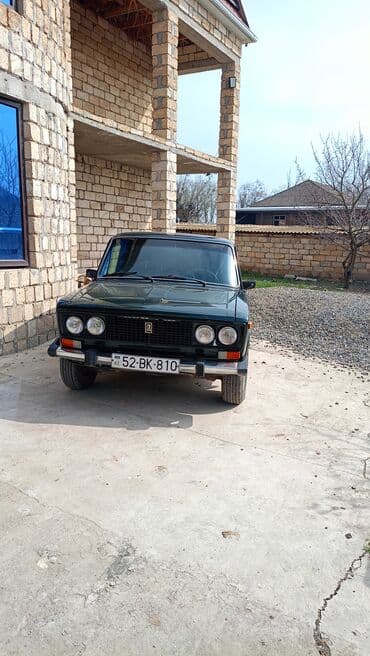 07 sekilleri cekmek: VAZ 2106 sedan - Kuzov: 4 qapılı sedan, tünd yaşıl rəng - Ön hissə — 3