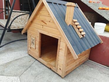 Opel: Taxta it evi - Material: təbii ağacdan yığılma, iç və çöl səthləri — 4