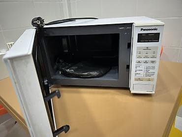 ev peci: Panasonic mikrodalğalı soba - Rəng: ağ - Ön paneldə elektron displey — 1