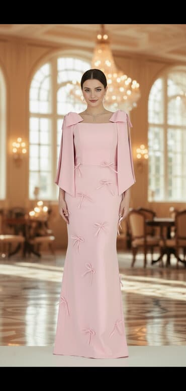 şifon fasonlar instagram: Çiyinlərdən aşağı uzanan geniş çiyin lentləri və ətək boyu simmetrik — 1