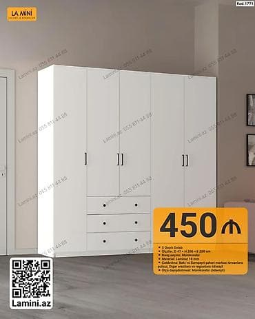 seyf qapi: Məhsul: 5 qapılı dolab (Kod: 1771) - Ölçülər: Dərinlik 47 sm × — 1