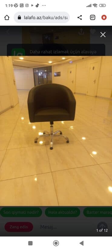 bərbər kreslosu satılır: Yeni, Saş kəsimi kreslosu — 4