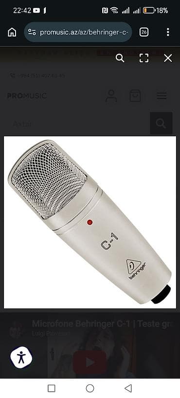Yeni Simli Mikrofon Behringer