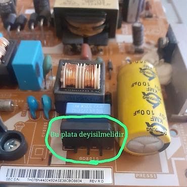 mini televizor: Samsung LED televizor, 82 düym ekran ölçüsü. Qara korpus və sökülə — 4
