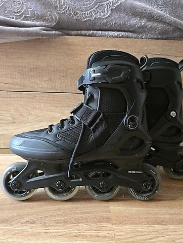 Inline skeytlər (roller skates) – 4 təkərli, qara rəng. - Ölçü: 38 — 4
