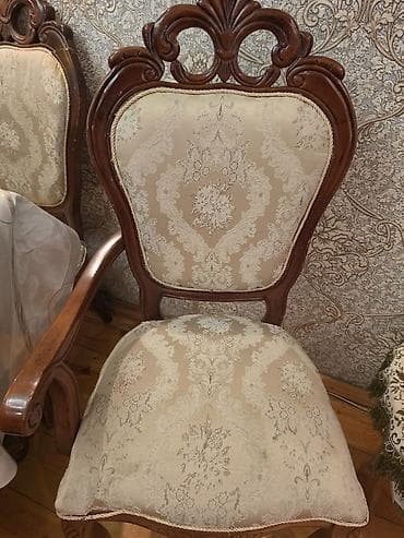 tabletka stul: Qonaq otağı üçün, İşlənmiş, Qatlanmayan, Stul — 8