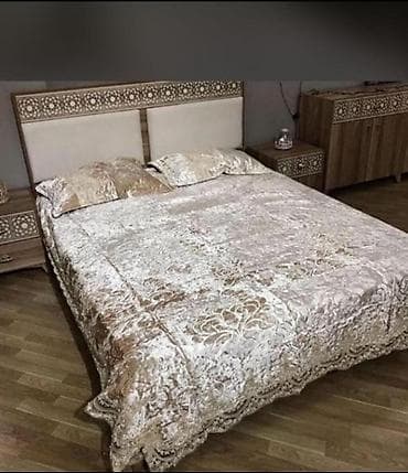 Örtüklər: Yataq üçün Yeni Qaşlı rəng - Qızılı Yataq örtüyü, Ödənişli çatdırılma — 4