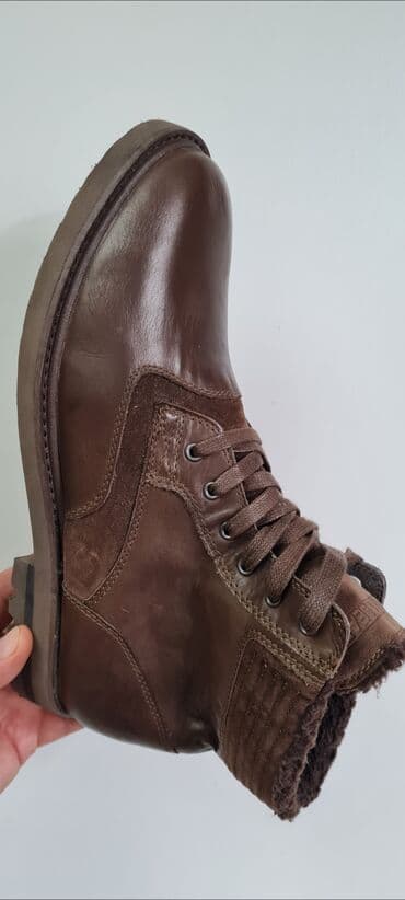 Botinkalar: Кожаные ботинки Испанского бренда pull&bear размер 45 Made in — 2