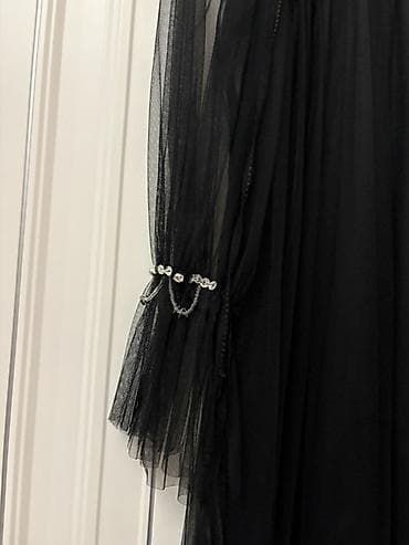 Личные вещи: Qara tül paltar - Model: yüngül, axıcı tül qatlarından hazırlanmış — 3