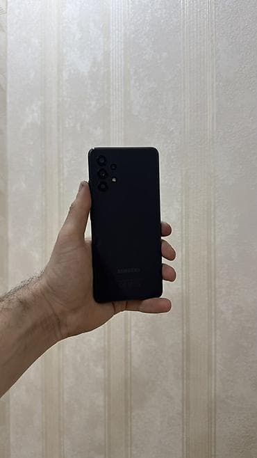 Samsung Galaxy A32, 128 GB, rəng - Qara, Barmaq izi, İki sim kartlı, Face ID