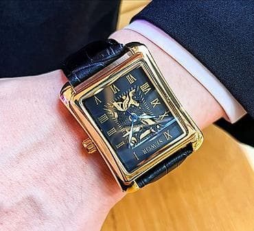 ağıllı saat qiyməti: SEWOR klassik kişi mexaniki qol saatı - Korpus: qızılı tonlu — 3