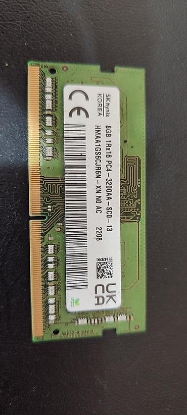 tplink archer modem: Operativ yaddaş (RAM) Hynix, 8 GB, 3200 Mhz, DDR4, Noutbuk üçün — 1