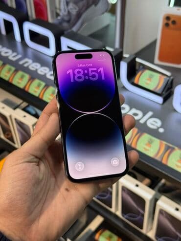iphone 15 divar kağızları: IPhone 14 Pro, 128 GB, Deep Purple, Simsiz şarj — 7