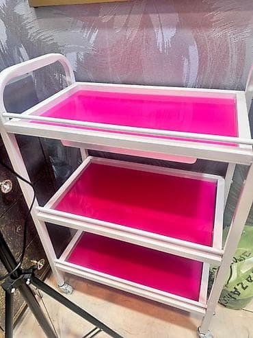 🌸 Satılır: Çox funksiyalı 3 mərtəbəli təkərli rəf / araba 🌸 ✨ Evdə