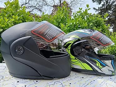 qazel matoru: Enduro/Motokros üslublu tam üzlü moto dəbilqə və aksesuarlar - — 3