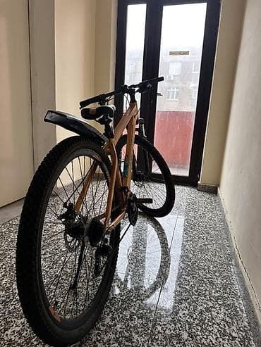 velesvet: ISMA dağ velosipedi – portağal-qara dizayn - Alüminium çərçivə - Ön — 5