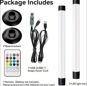 RGBIC LED işıq sütunu – musiqi ilə sinxronlaşan, USB ilə qidalanan — 7