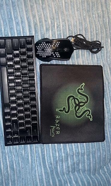 Настольные наборы: Full rgb Gaming klaviatura + kabelli gaming siçan + Razer Mantis — 1