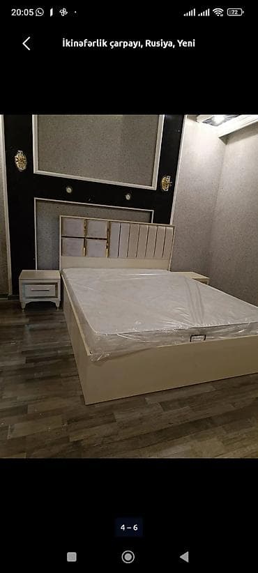 yorğa: İki nəfərlik çarpayı dəsti - Ölçü: standart iki nəfərlik (vizualda — 3