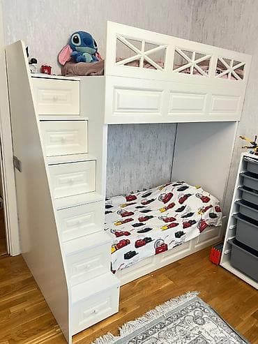 Oğlan və qız üçün, İşlənmiş, Çarpayı, Matras ilə, Siyirməli