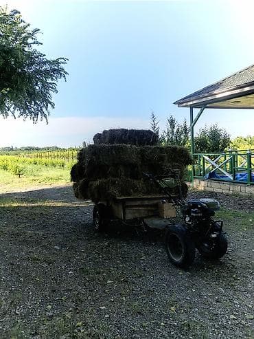 teker barter: Qoşqulu motoblok / kiçik kənd təsərrüfatı nəqliyyatı. Güclü benzin — 8